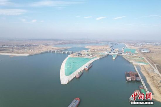 图为赣抚尾闾综合整治工程。江西省水利厅供图 图为赣抚尾闾综合整治工程。江西省水利厅供图