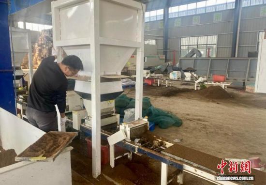 图为南昌市南昌县蒋巷镇大田农社育苗车间内,工人在操作水稻育秧播种机。受访者供图 图为南昌市南昌县蒋巷镇大田农社育苗车间内,工人在操作水稻育秧播种机。受访者供图