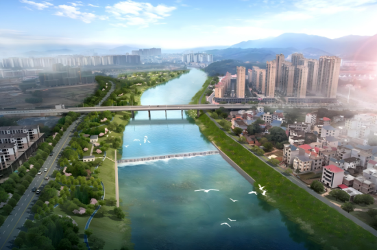 永新生态湿地公园配建项目(城区段提升工程)项目设计效果图 永新生态湿地公园配建项目(城区段提升工程)项目设计效果图