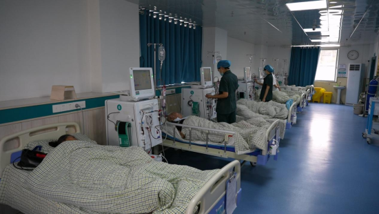 图为龙华镇中心卫生院血液透析室。 图为龙华镇中心卫生院血液透析室。