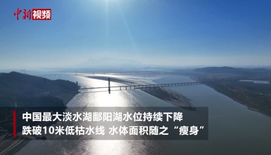 中国最大淡水湖鄱阳湖再“瘦身” 跌破10米低枯水线